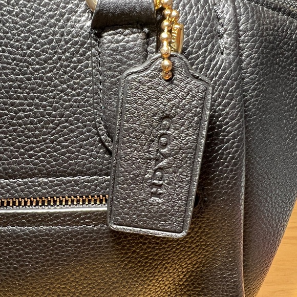 Coach Black Pebbled Leather Elsie - Picture 11 of 15